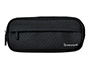 ESTOJO ESCOLAR LIDERPAPEL OVALADO 2 FECHOS COM BOLSO FRONTAL 210X90 MM PRETO