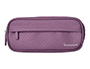 ESTOJO ESCOLAR LIDERPAPEL OVALADO 2 FECHOS COM BOLSO FRONTAL 210X90 MM ROXO