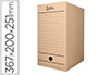 CAIXA PARA ARQUIVO MORTO LIDERPAPEL FOLIO DUPLA LARGURA CARTAO RECICLADO 400 GR LOMBADA 200 MM KRAFT 367X200X251 MM