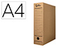CAIXA PARA ARQUIVO MORTO LIDERPAPEL DIN A4 CARTAO RECICLADO 325 GR LOMBADA 82 MM KRAFT 325X82X250 MM