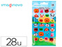 AUTOCOLANTES IMAGINOVO CUTE ANIMALS SELVAGENS COM RELEVO 190X105 MM EM BLISTER