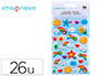 AUTOCOLANTES IMAGINOVO ARCO-IRIS MAGIC DREAMS COM RELEVO 190X105 MM EM BLISTER