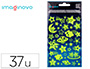 AUTOCOLANTES IMAGINOVO LUMINOSOS ESTRELAS COM RELEVO 190X105 MM EM BLISTER