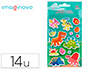 AUTOCOLANTES IMAGINOVO LUMINOSOS DINOSSAUROS 190X105 MM EM BLISTER