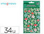 AUTOCOLANTES IMAGINOVO FLORES VINTAGE DE PAPEL 190X100 MM EM BLISTER