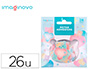AUTOCOLANTES IMAGINOVO NOTAS ADESIVAS PAPEL FORMA URSO E CORACAO 110X105 MM EM BLISTER