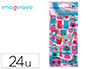 AUTOCOLANTES IMAGINOVO DESENHOS SORTIDOS HOBBIES COM BRILHO 214X100 MM EM BLISTER