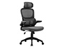 CADEIRA DE DIRECAO Q-CONNECT SORRENTO TECIDO BASE METALICA ALT MAX 1320 LAR 650 PROF 600 MM RODAS PREMIUM CINZA