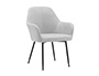 CADEIRA CONFIDENTE Q-CONNECT SIEMIONE BASE METALICA ALT MAX 820 LARG 570 PROF 580 CINZA CLARO