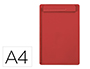 PORTA NOTAS MAUL GO DIN A4 PLASTICO RECICLADO COM PINCA COR VERMELHO