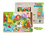 PUZZLE INFANTIL IMAGINOVO MADEIRA 3D ANIMAIS +12 MESES 8 PECAS 29,5X22X1,7CM