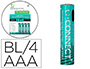 PILHA Q-CONNECT AAA RECARREGAVEL POR USB-C BLISTER DE 4 UNIDADES