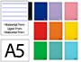 CADERNO ESPIRAL LIDERPAPEL SMART MICRO DIN A5 CAPA SUAVE 80 F 75 GR PAUTADO DUPLA MARGEM 6 FUROS CORES SORTIDAS