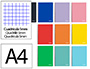CADERNO ESPIRAL LIDERPAPEL WITTY MICRO DIN A4 CAPA DURA 120F 90GR QUADRICULA 5MM 5 BANDAS 4 FUROS CORES SORTIDAS