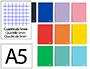 CADERNO ESPIRAL LIDERPAPEL WITTY MICRO DIN A5 CAPA DURA 120F 90GR QUADRICULA 5MM 5 BANDAS 6 FUROS CORES SORTIDAS