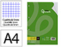 RECARGA LIDERPAPEL A4 100 FOLHAS 100 GR QUADRICULA 5 MM COM MARGEM 4 FUROS