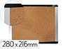QUADRO CORTICA BI-OFFICE INKA RECICLADO MOLDURA DE ALUMINIO 280X216 CM