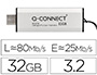 PEN DRIVE USB Q-CONNECT FLASH DRIVE 32 GB 3.2 TIPO C