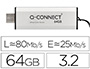 PEN DRIVE USB Q-CONNECT FLASH DRIVE 64 GB 3.2 TIPO C