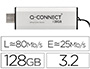 PEN DRIVE USB Q-CONNECT FLASH DRIVE 128 GB 3.2 TIPO C