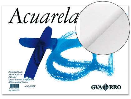 BLOCO DE DESENHO AGUARELA COLADO 230X325MM 20 FOLHAS