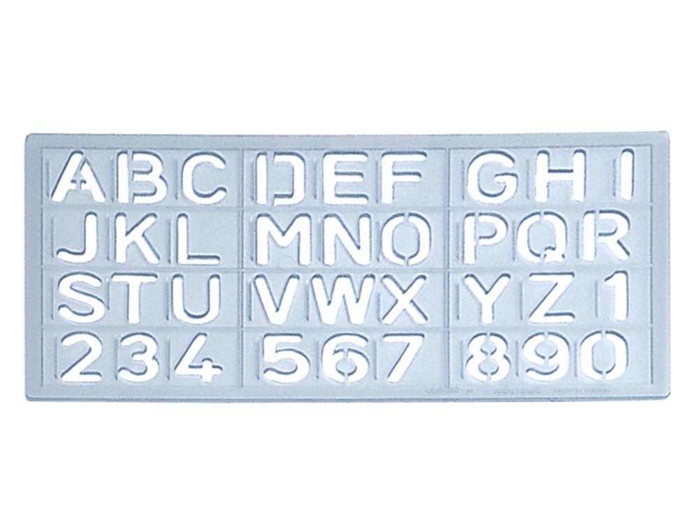 ESCANTILHAO LETRAS E NUMEROS 20 MM