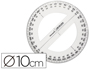 CIRCULO DE PLASTICO LIDERPAPEL DIAMETRO 10 CM