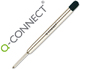 RECARGA PARA ESFEROGRAFICAS Q-CONNECT TIPO PARKER PRETO