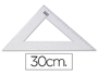 ESQUADRO LIDERPAPEL CRISTAL LIDERPAPEL TRANSPARENTE 30 CM