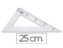 ESQUADRO LIDERPAPEL TRIANGULO PLASTICO 25 CM