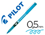 MARCADOR PILOT PONTA FINA V-5 AZUL CLARO 0.5 MM