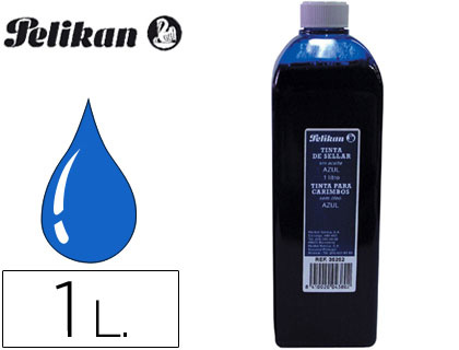 TINTA PARA CARIMBOS PELIKAN FRASCO 1 LT AZUL