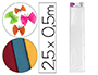 PAPEL CREPE EM CELOFANE LIDERPAPEL 50 CM X 2,5 M BRANCO CLASSICO