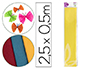 PAPEL CREPE EM CELOFANE LIDERPAPEL 50 CM X 2,5 M AMARELO CLASSICO
