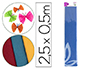 PAPEL CREPE EM CELOFANE LIDERPAPEL 50 CM X 2,5 M AZUL-MARINHO CLASSICO