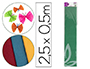 PAPEL CREPE EM CELOFANE LIDERPAPEL 50 CM X 2,5 M VERDE CLASSICO