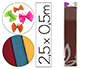 PAPEL CREPE EM CELOFANE LIDERPAPEL 50 CM X 2,5 M CASTANHO CLASSICO