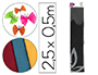 PAPEL CREPE EM CELOFANE LIDERPAPEL 50 CM X 2,5 M PRETO CLASSICO