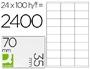 ETIQUETAS ADESIVAS Q-CONNECT DIN A4 70 X 35 MM