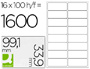 ETIQUETAS ADESIVAS Q-CONNECT DIN A4 99,1 X 33,9 MM