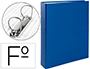 CAPA LIDERPAPEL 2 ANEIS 40 MM CARTAO FORRADO PAPER FOLIO AZUL