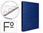 CAPA LIDERPAPEL PAPER COAT 4 ANEIS 25 MM FORRO PVC FOLIO AZUL