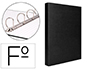 CAPA LIDERPAPEL PAPER COAT 4 ANEIS 40 MM FORRO PVC FOLIO PRETO