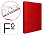 CAPA LIDERPAPEL PAPER COAT 4 ANEIS 40 MM FORRO PVC FOLIO VERMELHO