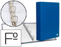 CAPA LIDERPAPEL PAPER COAT 4 ANEIS 40 MM FORRO PVC FOLIO AZUL