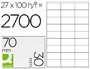 ETIQUETAS ADESIVAS Q-CONNECT DIN A4 70 X 30 MM