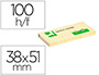 BLOCO DE NOTAS ADESIVAS Q-CONNECT AMARELO 38 X 51 MM COM 100 FOLHAS