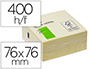BLOCO DE NOTAS ADESIVAS Q-CONNECT AMARELO 76 X 76 MM COM 400 FOLHAS