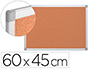 QUADRO DE CORTICA Q-CONNECT COM CAIXILHO EM ALUMINIO 60 X 40 CM