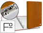 CAPA LIDERPAPEL 4 ANEIS FROSTY COM ELASTICOS ABA E MINI-CLIP LARANJA